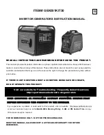 Preview for 1 page of Sportsman GEN3500DF Instruction Manual