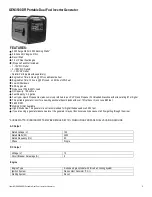 Preview for 2 page of Sportsman GEN3500DFI Instruction Manual