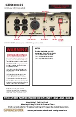 Предварительный просмотр 2 страницы Sportsman GEN4000-SS Step-By-Step Quick Start Manual