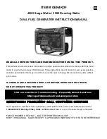 Предварительный просмотр 1 страницы Sportsman GEN4KDF Instruction Manual