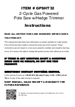 Preview for 1 page of Sportsman GPSHT32 Instructions Manual