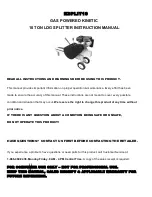 Preview for 1 page of Sportsman KSPLIT10 Instruction Manual