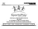 SportsPlay Equipment 382-403H Installation Instructions Manual preview