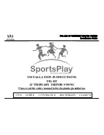 Предварительный просмотр 1 страницы SportsPlay 581-422 Installation Instructions Manual