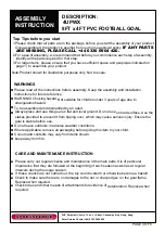 Preview for 3 page of SPORTSPOWER 4UPWX Assembly Instructions Manual