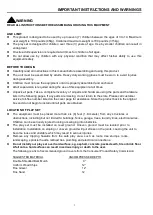 Preview for 4 page of SPORTSPOWER MSC-4342 Owner'S Manual