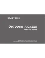 Preview for 1 page of Sportstar Outdoor Pioneer Instruction Manual