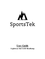 Предварительный просмотр 1 страницы SportsTek Lightwear 4in1 LED Headlamp User Manual