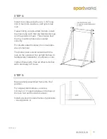 Предварительный просмотр 10 страницы sportworks TERRACE Assembly Instructions Manual