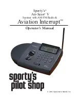 Sporty's Air-Scan V Operator'S Manual preview