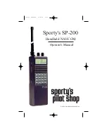 Preview for 1 page of Sporty's SP-200 Operator'S Manual