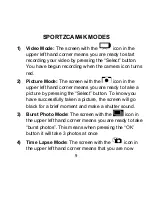 Предварительный просмотр 9 страницы SportZTek SportzCam 4K User Manual