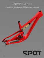 SPOT Mayhem 130 Assembly Instructions And Maintenance Manual preview