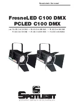 Предварительный просмотр 1 страницы Spotlight FN LED C100 CW DMX User Manual