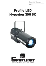 Spotlight Fresnel LED Hyperion 300 6C User Manual preview