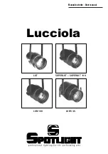 Spotlight Lucciola LUT User Manual preview