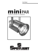 Spotlight miniPAR BS35 User Manual preview