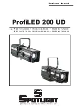 Preview for 1 page of Spotlight ProfiLED 200 UD User Manual