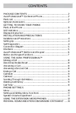 Preview for 2 page of Spracht Aura Professional CP-3010 User Manual