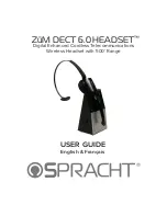 Предварительный просмотр 1 страницы Spracht ZuM DECT 6.0 HEADSET User Manual