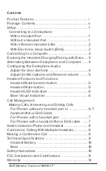 Preview for 3 page of Spracht ZuM Maestro Combo USB/DECT User Manual