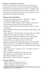 Preview for 13 page of Spracht ZuM Maestro Combo USB/DECT User Manual