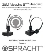 Preview for 28 page of Spracht ZuM Maestro HS-2050 User Manual