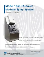 Preview for 1 page of Spraying Systems Co 1550+ AutoJet Owner'S Manual