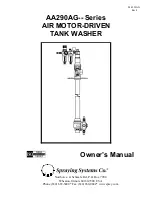 Preview for 1 page of Spraying Systems AA290AG Series Owner'S Manual