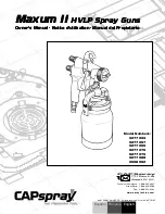 SprayTECH CAPspray Maxum II 0277034 Owner'S Manual предпросмотр