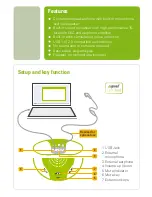 Preview for 2 page of Spreed conference Microphone and Speaker User Manual