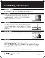 Preview for 2 page of SPRI Hot/Cold Massage Therapy Setup, Workout Tips And Care & Safety Manual