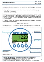 Предварительный просмотр 22 страницы SPRIANO SPRIANO Series Operating Manual