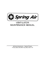 Spring Air Systems AP10C Maintenance Manual preview