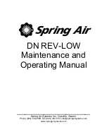 Preview for 1 page of Spring Air Systems DN REV-LOW Maintenance And Operating Manual