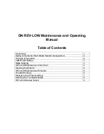 Preview for 2 page of Spring Air Systems DN REV-LOW Maintenance And Operating Manual