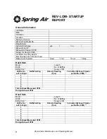 Preview for 11 page of Spring Air Systems DN REV-LOW Maintenance And Operating Manual