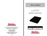 Spring USA LoPRO SM-300LP Owner'S Manual preview