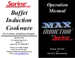 Spring USA MAX INDUCTION SM-261C Operation Manual preview