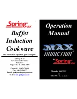 Spring USA Max Induction SM-351C Operation Manual preview