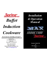 Spring USA MAX Induction SM-651SS Installation & Operation Manual preview