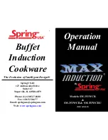 Spring USA Max InductionSM-351WCR Operation Manual preview