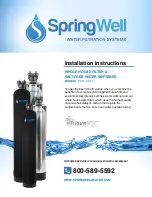 Preview for 1 page of Spring Well CSF1 Installation Instructions Manual