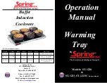 Spring Warming Tray ST-1223 Operation Manual preview