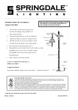 Предварительный просмотр 2 страницы Springdale Lighting FTF10019 Assembly Instructions