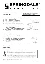 Предварительный просмотр 2 страницы Springdale Lighting FTR10003 Assembly Instructions