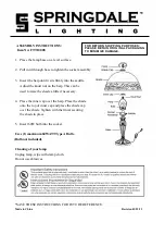 Preview for 1 page of Springdale Lighting FTT10008 Assembly Instructions