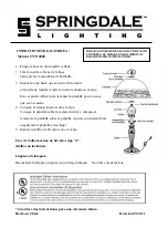 Preview for 2 page of Springdale Lighting FTT10008 Assembly Instructions