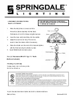 Предварительный просмотр 1 страницы Springdale Lighting FTT10015 Assembly Instructions