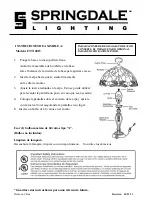 Предварительный просмотр 2 страницы Springdale Lighting FTT10015 Assembly Instructions